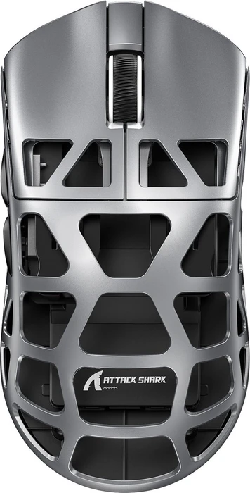 Attack Shark R3 Wireless Gaming Mouse grau, USB/Bluetooth