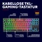 Trust Gaming GXT 1831 Dothix Wireless TKL, schwarz, LEDs RGB, USB, DE Vorschaubild