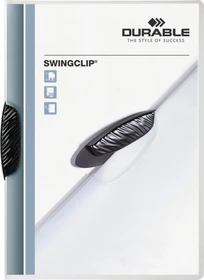 Durable Swingclip Klemmmappe, A4, schwarz/transparent