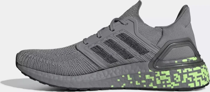 adidas Ultraboost 20 grey three/core black/signal green (Herren)