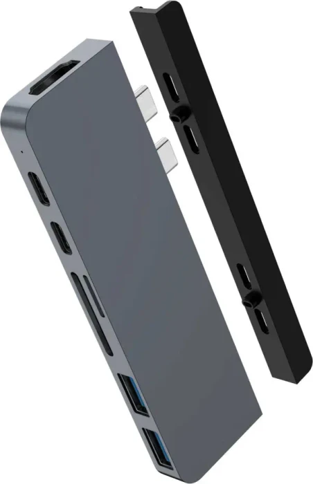 Targus HyperDrive DUO 7-in-2, 2x Thunderbolt 3 [Stecker], grau