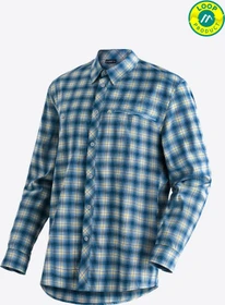 Maier Sports Kasen Hemd langarm blue check (Herren)