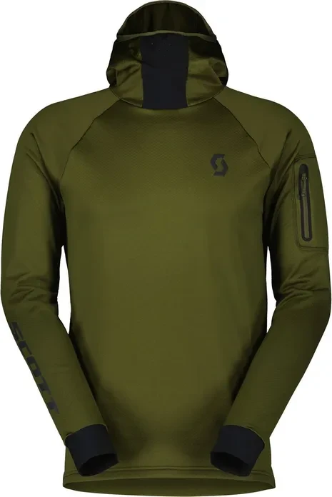 Scott Trail Storm Hoodie Trikot langarm fir green (Herren)