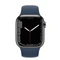 Apple Watch Series 7 (GPS + Cellular) 41mm Edelstahl graphit mit Sportarmband abyssblau Vorschaubild