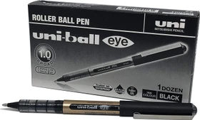 Uni-Ball Eye Broad UB-150-10 Tintenroller (Mine) schwarz/gold, 12er-Pack