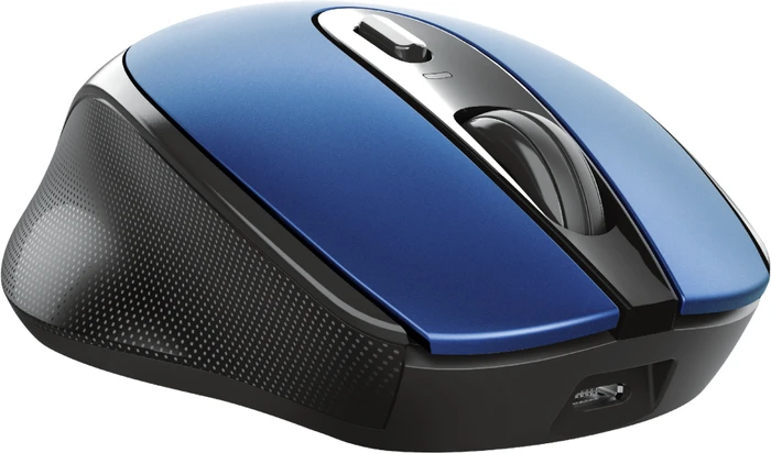 Trust Zaya Rechargeable Wireless Mouse blau/schwarz, USB