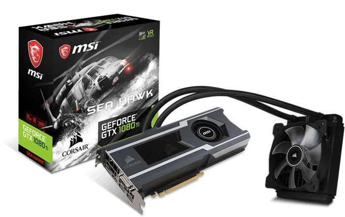 MSI GeForce GTX 1080 Ti Sea Hawk X, 11GB GDDR5X, DVI, HDMI, 3x DP
