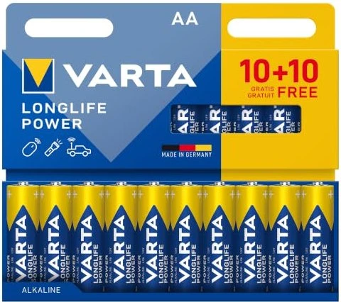 Varta Longlife Power Mignon AA, 20er-Pack