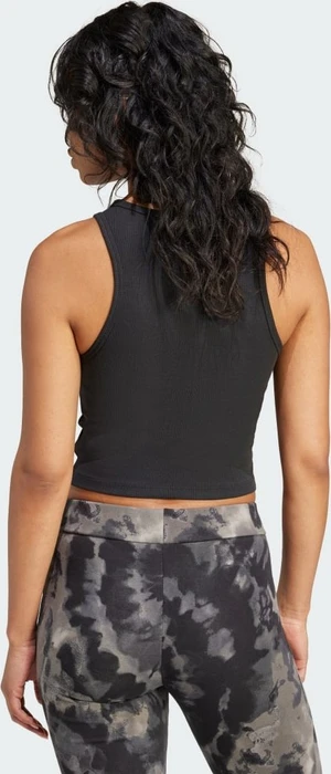adidas Essentials Ribbed Funktionsshirt ärmellos schwarz (Damen)