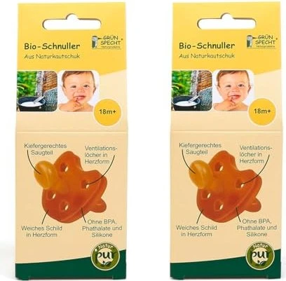 Grünspecht Bio-Schnuller aus Naturkautschuk