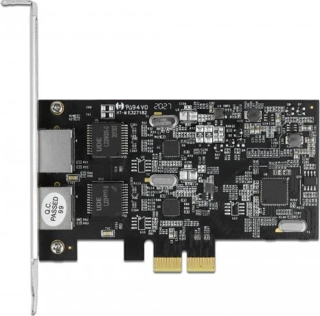 DeLOCK 2.5G LAN-Adapter, 2x RJ-45, PCIe 2.1 x2
