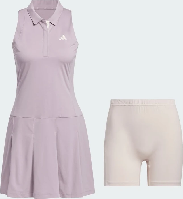 adidas Women's Ultimate365 Tour Pleated Kleid preloved fig (Damen)