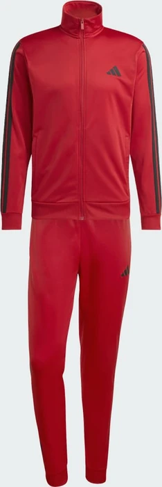 adidas Basic 3-Streifen Tricot Trainingsanzug active maroon (Herren)