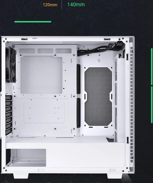 Thermaltake Divider 300 TG Snow Edition, weiß, Glasfenster