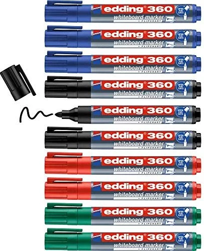 edding 360 Whiteboardmarker sortiert, 10er-Set