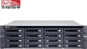 QNAP QuTS hero TS-h1677XU-RP-3700X-32G 320TB, 32GB RAM, 2x SFP+ 10Gb/s, 2x RJ-45 1000Base-T, 3HE