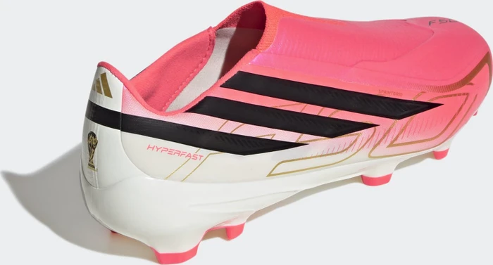 adidas F50 Hyperfast League Laceless FG solar turbo/core black/gold metallic