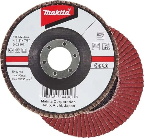 Makita Schleifscheibe Keramik-Aluminium-Oxid flach K40, 125mm, 1 Stück