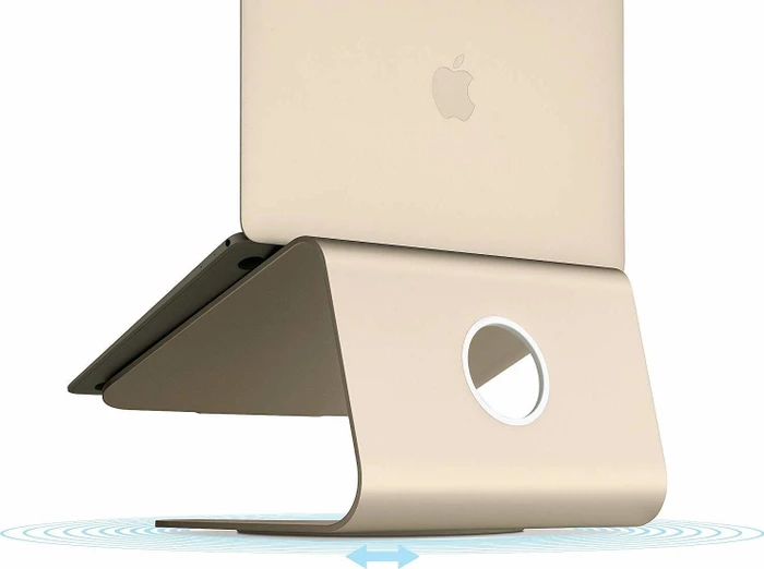 Rain Design mStand 360, Notebook-Stand, gold, Basis drehbar