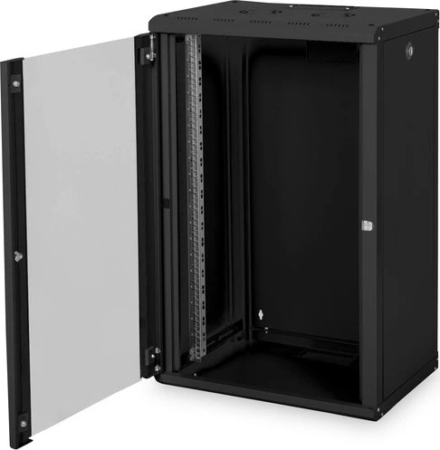Digitus Professional Unique Serie Wandschrank 20HE, Sicherheitsglastür, IP2X, schwarz, 450mm tief