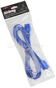 BitFenix Alchemy 8-Pin PCIe Verlängerung 45cm, sleeved blau/blau