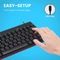 Perixx Periboard-422 Mini-C Keyboard, schwarz, USB, US Vorschaubild