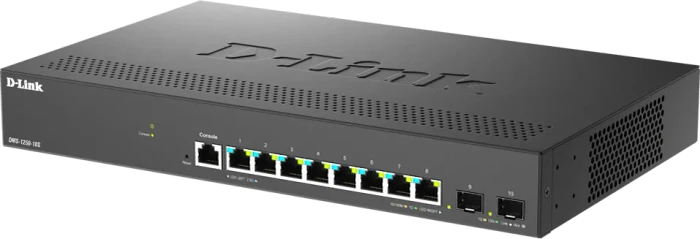 D-Link DMS-1250 Rackmount 2.5G Smart Switch, 8x RJ-45, 2x SFP+