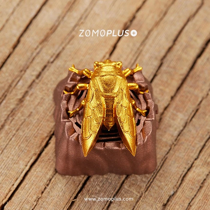 Zomoplus Fantastic Beasts Series Keycap Zikade, Aluminium, braun/gold, 1 Taste