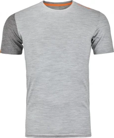 Ortovox 185 Rock'N'Wool Funktionsshirt kurzarm grey blend (Herren)