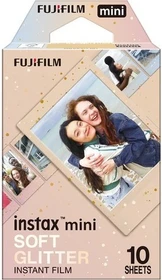 Fujifilm instax mini Sofortbildfilm Soft Glitter, 10 Aufnahmen