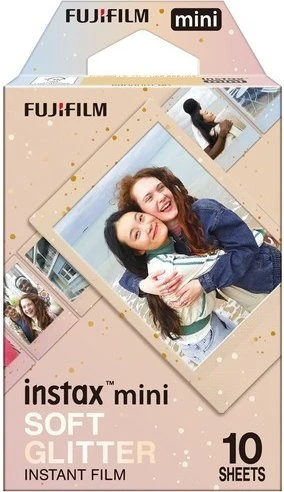 Fujifilm instax mini Sofortbildfilm Soft Glitter, 10 Aufnahmen