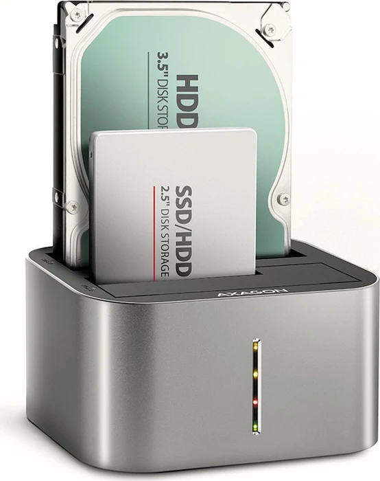 Axagon Dual Dock, 2.5"/3.5, USB-C 3.0