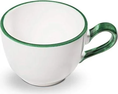 Gmundner Keramik Grüner Rand Kaffeetasse Cup 9.5cm