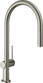 Hansgrohe Talis M54 210 1jet mit sBox ausziehbar edelstahl finish