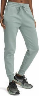 Under Armour Rival Fleece Trainingshose lang silica green/white (Damen)