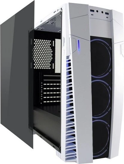 LC-Power Gaming 992W Solar Flare weiß, Acrylfenster
