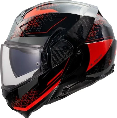 LS2 FF910 Advant II Astral matt schwarz/rot