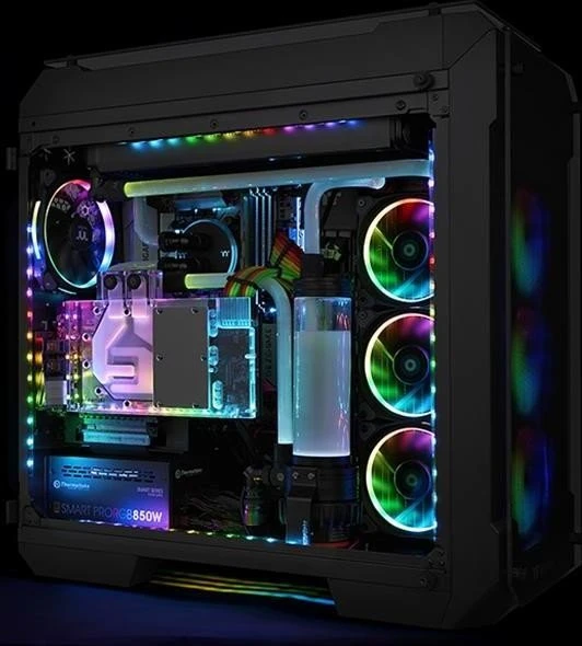 Thermaltake Pacific Lumi Plus, Lichtsteuerung inkl. 3 RGB-LED-Streifen, schwarz