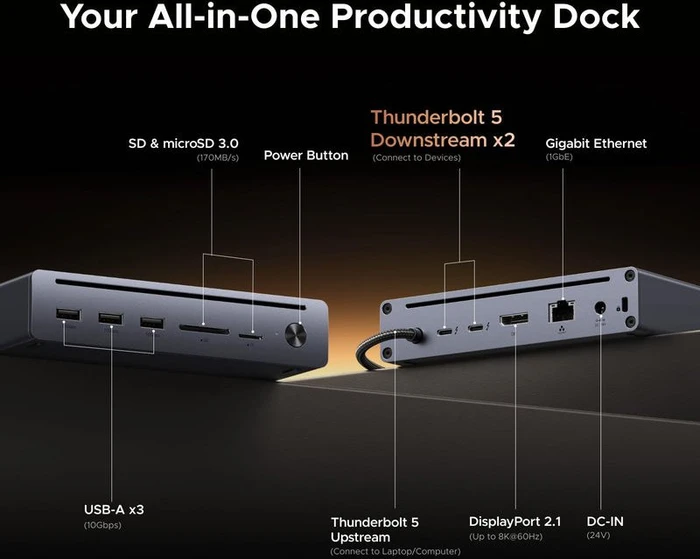 Ugreen Revodok Maxidok 10-in-1, Thunderbolt 5 [Stecker]