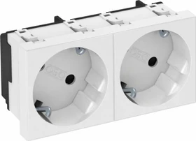 OBO Bettermann Schutzkontakt Steckdose 33° 2-fach