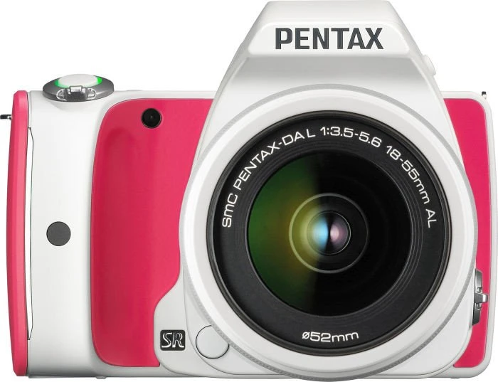 Pentax K-S1 weiß/pink mit Objektiv smc DA L 18-55mm 3.5-5.6 AL