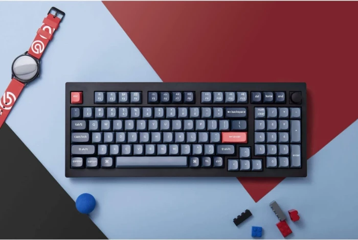 Keychron V5 Max, Carbon Black, 96%, LEDs RGB, hot-swap, Gateron Jupiter RED, USB/Bluetooth, US