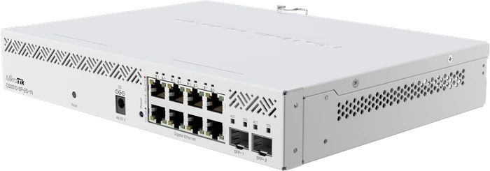 MikroTik Cloud Smart Switch CSS610 Desktop Gigabit Smart Switch, 8x RJ-45, 2x SFP+, 140W PoE+