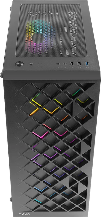 AZZA Spectra Black, schwarz, Glasfenster