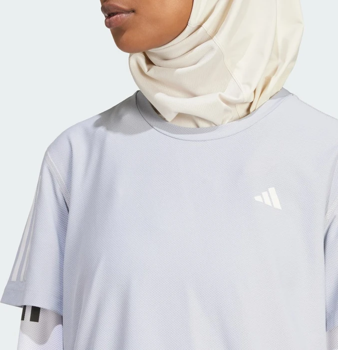 adidas Own The Run Laufshirt kurzarm halo silver (Damen)