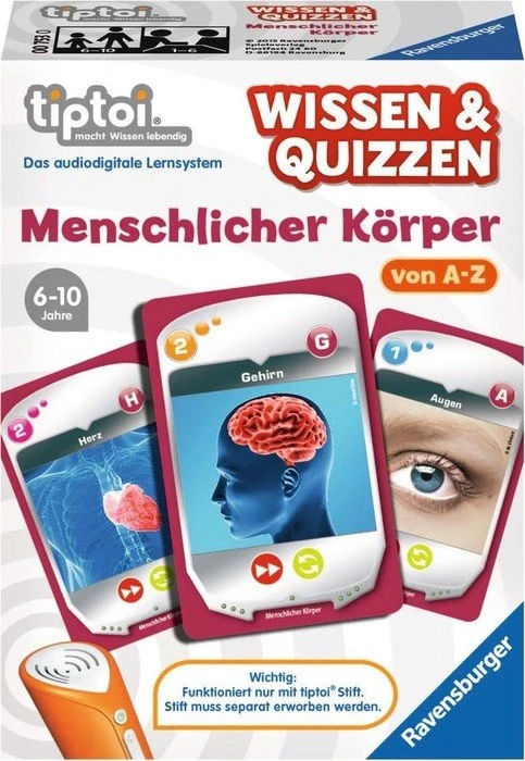 Ravensburger tiptoi Spiel: Wissen & Quizzen: Menschlicher Körper