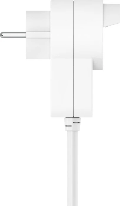 Hama Steckdosenleiste mit Zusatzsteckdose am Stecker, 3-fach, Schalter, 1.4m, weiß