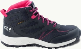 Jack Wolfskin Woodland Texapore Mid night blue/pink (Junior)