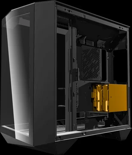 DarkFlash DY470 Shadow Black, inkl. 4x Lüfter, inkl. GPU-Halterung, Glasfenster