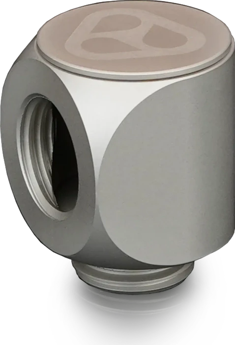 Thermal Grizzly DeltaMate Rotary 90°-Verbinder G1/4", matt nickel
